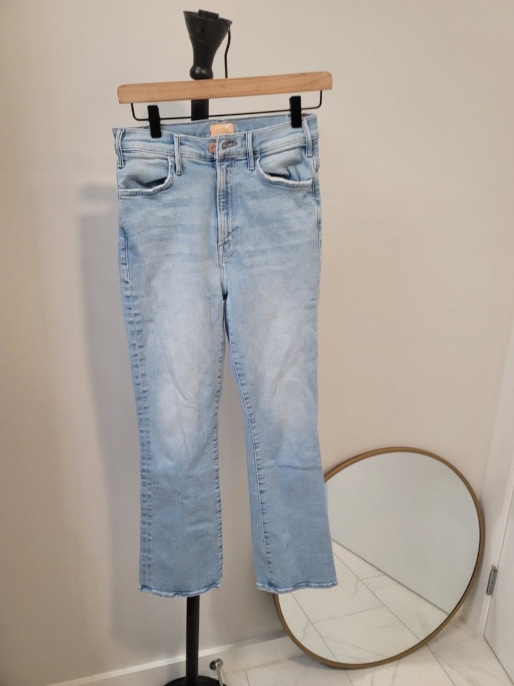 MOTHER Women’s The Hustler Ankle Fray California CruiserDenim Jeans Size 28